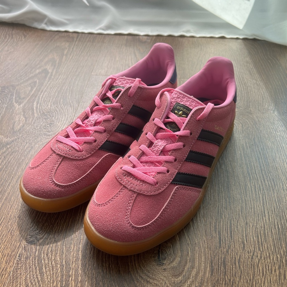Adidas Gazelles bliss pink purple